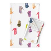 High Five - Colorful Watercolor Hands