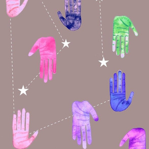 Magical Galaxy Hands - Larger Scale