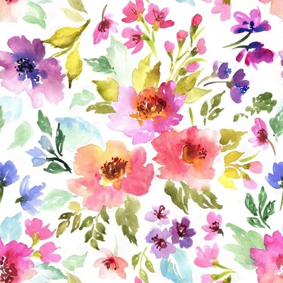 sav bånd Menstruation Large Floral Fabric, Wallpaper and Home Decor | Spoonflower