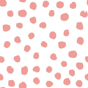 blush dots painted dots mini coordinate for girls room