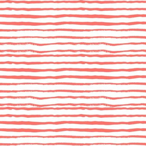 hand painted coral stripes girls coordinate fabric stripe fabric