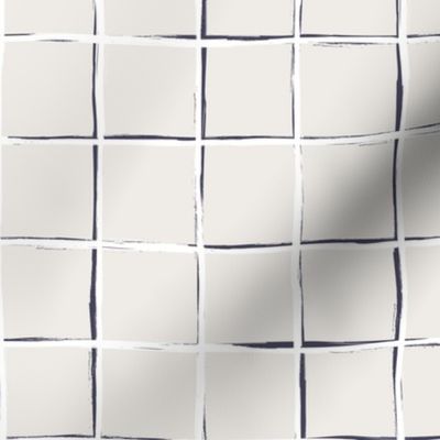 Neytral gray tiles, tartan, plaid