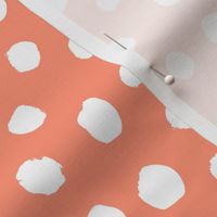 coral blush girls painted dots coordinate dots dot