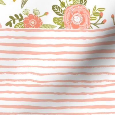 cheater quilts wholecloth cheater gingham stripes blush coral cheater quilt baby blanket girls crib sheet