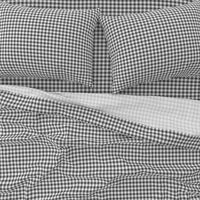 charcoal gingham, charcoal check fabric, check fabric, gingham, tartan, plaid, fabric spoonflower