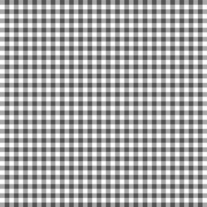 charcoal gingham, charcoal check fabric, check fabric, gingham, tartan, plaid, fabric spoonflower