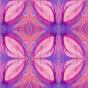 Pinks and Purples Abstracted Floral 
