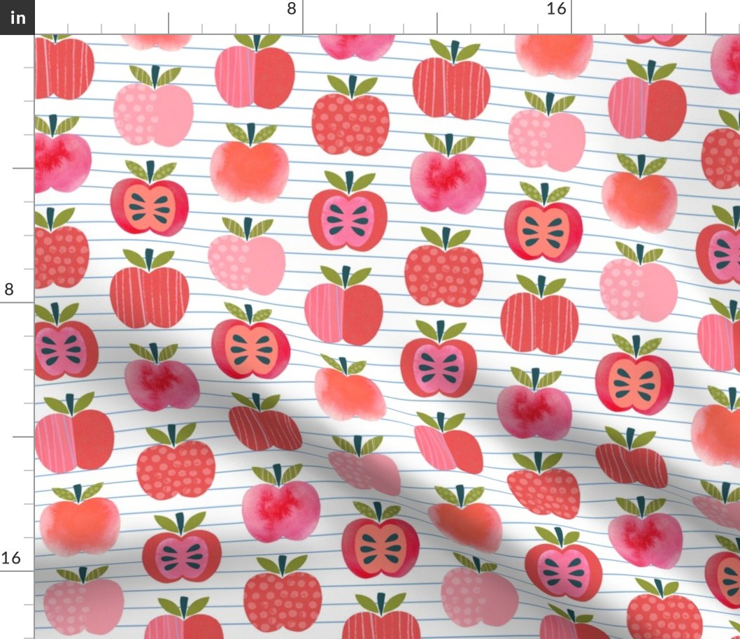 Pink Lady Apple - Notebook Stripe