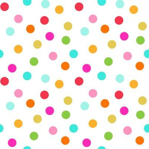 confetti dots on white