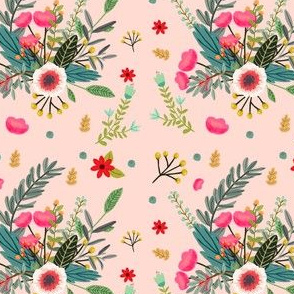 Boho Pink Floral - Small Print