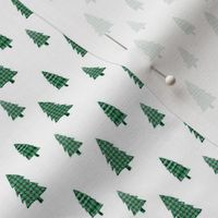 Plaid Green Trees Mini