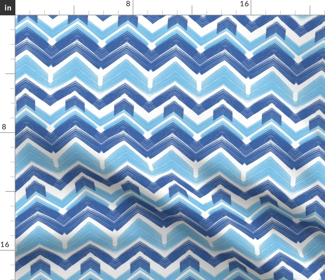 Blue chevron