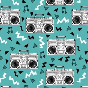 boombox // 80s fabric cassettes cassette fabric music fabric 80s 90s fabric 