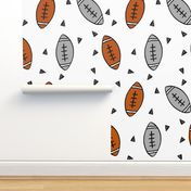 football // american football sports sport footballs college football texas football fabric kids sports fabric cute football pattern andrea lauren andrea lauren fabric