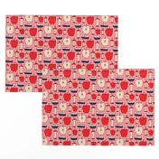 16-13Q Apple Pie Fruit Food American Teacher Patriotic Picnic Red White Blue 4th of July _Miss Chiff Designs