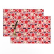 16-13Q Apple Pie Fruit Food American Teacher Patriotic Picnic Red White Blue 4th of July _Miss Chiff Designs