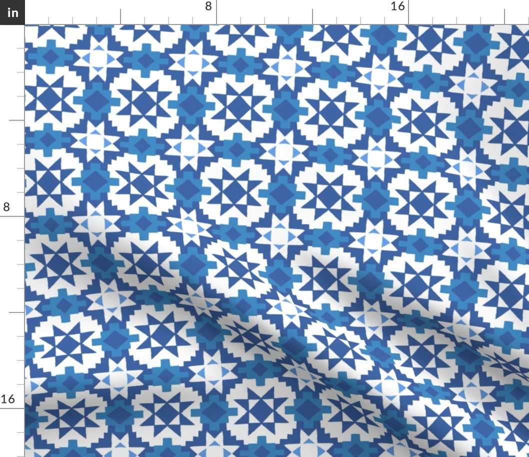 Blue quilt