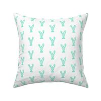 Block Print Lobster - Mint