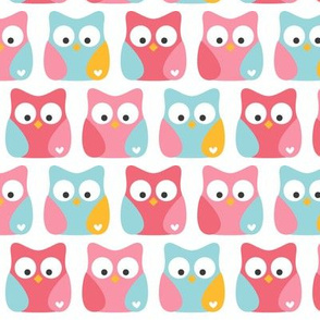 little one pinks :: owls