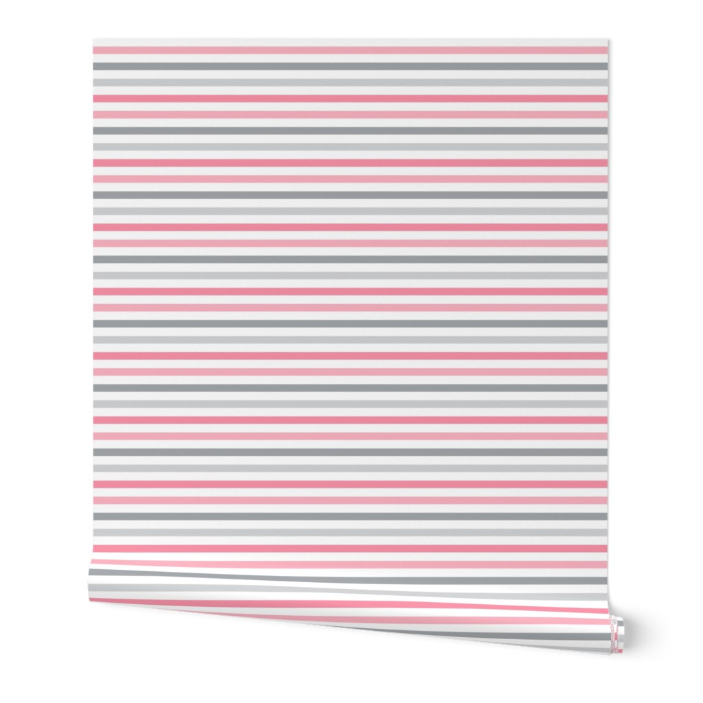 little one baby pinks :: stripes horizontal