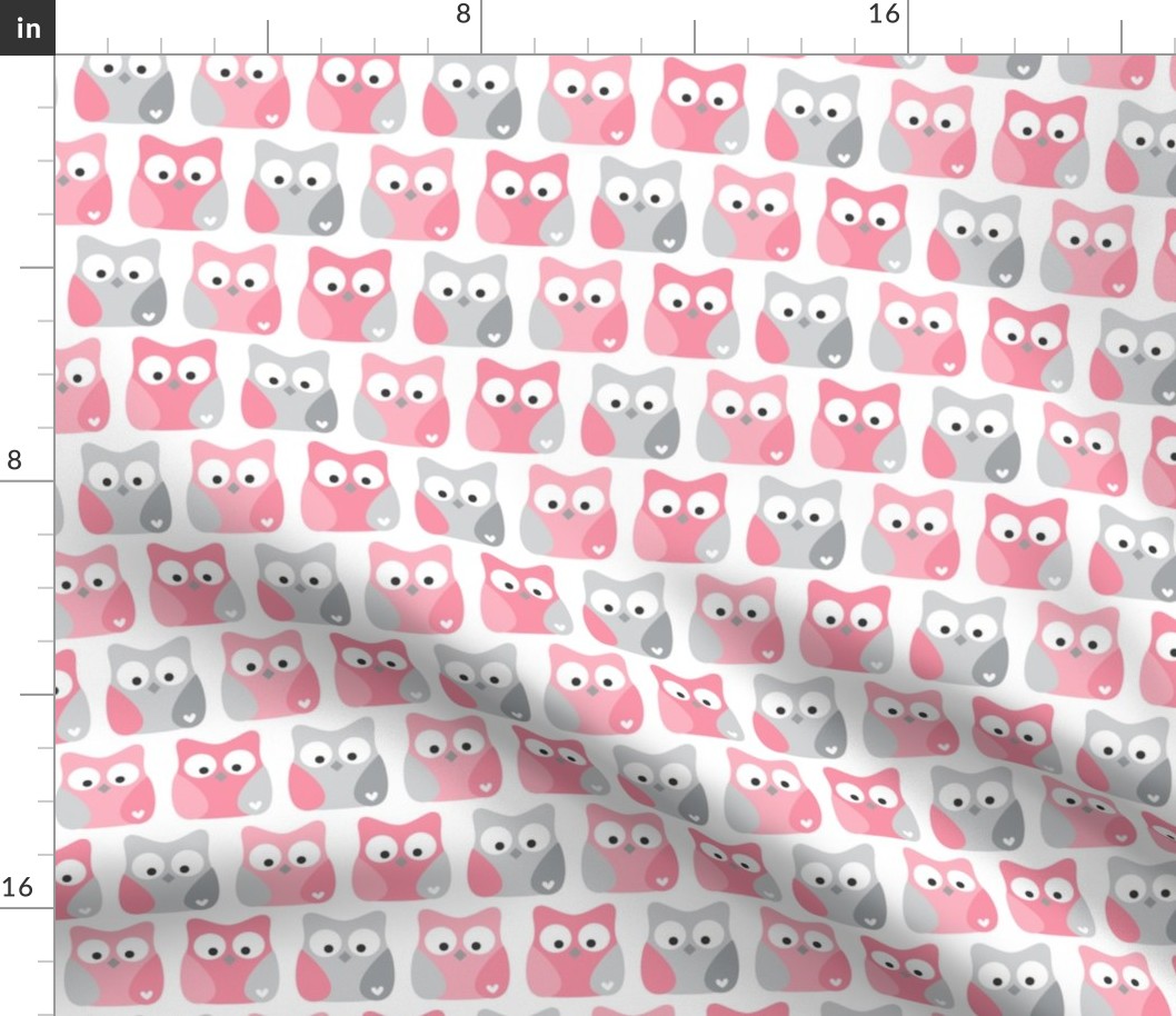 little one baby pinks :: owls