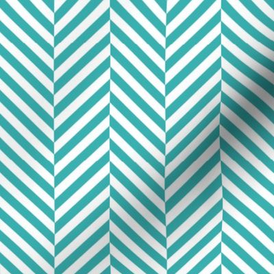 herringbone LG teal