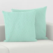 herringbone LG sea foam green