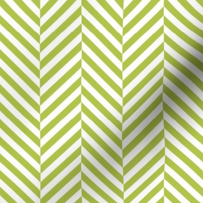 herringbone LG lime green