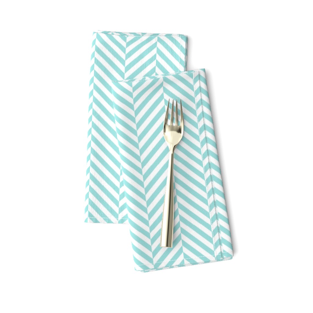 herringbone LG light teal