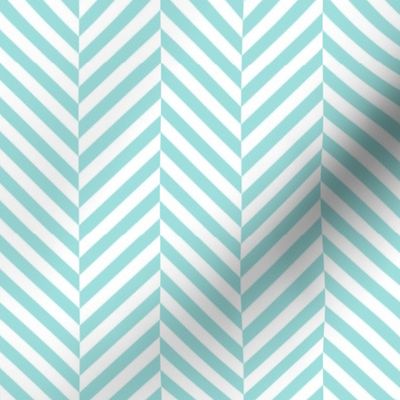 herringbone LG light teal