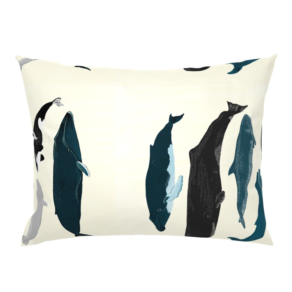 tea towel whales // whale tea towel oceans tea towels ocean animal kitchen cut and sew whale design tea towel fabric
