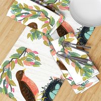 tea towels robin // robins nest tea towel bird cute birds design tea towels  cut