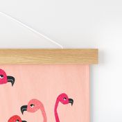 tea towels // flamingo birds pink cut and sew kitchen retro camper kitschy kitsch tea towel