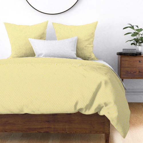 herringbone LG butter yellow