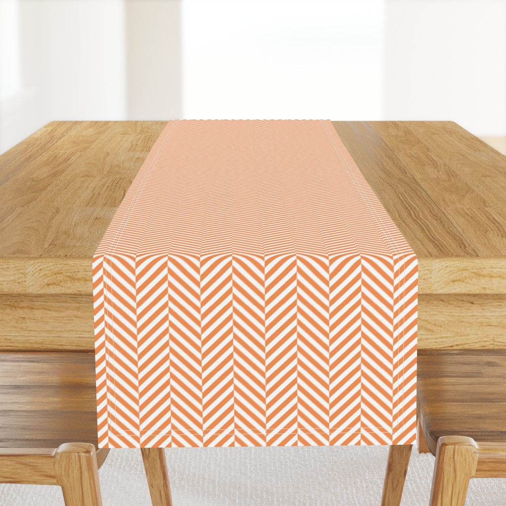 herringbone LG tangerine orange