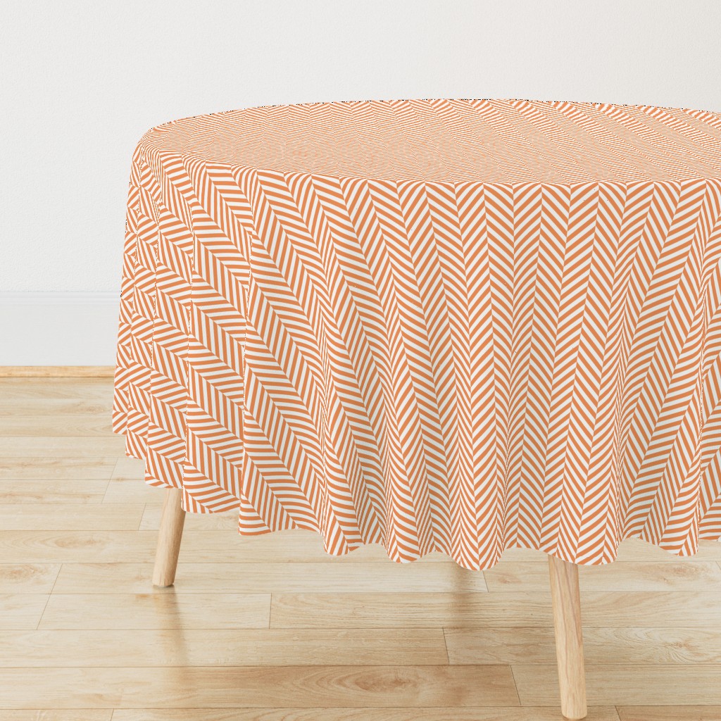 herringbone LG tangerine orange