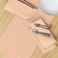 herringbone LG tangerine orange