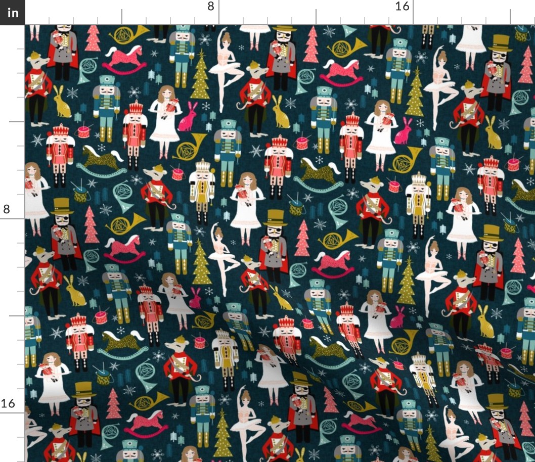 nutcracker // nutcracker fabric xmas holiday christmas fabric by andrea lauren