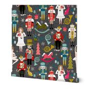 nutcrackers // nutcracker ballet xmas holiday christmas fabric christmas design by andrea lauren