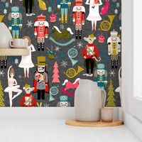 nutcrackers // nutcracker ballet xmas holiday christmas fabric christmas design by andrea lauren