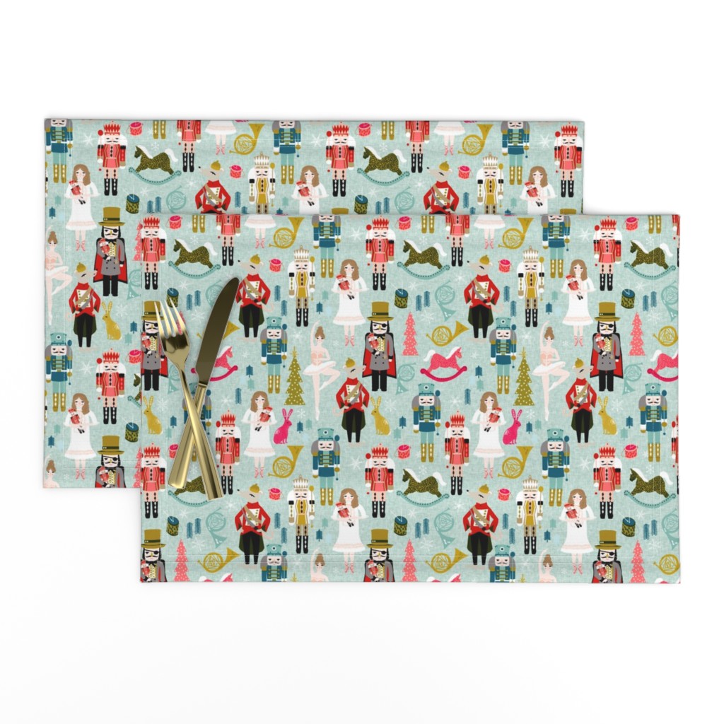 nutcracker // (large) xmas holiday christmas nutcracker ballet christmas tree fabric by andrea lauren