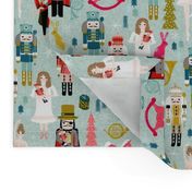 nutcracker // (large) xmas holiday christmas nutcracker ballet christmas tree fabric by andrea lauren