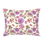 Indy Bloom Purple Doodle Floral