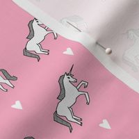 unicorn // pink pastel champagne girls cute design for little girls unicorn fabric unicorn design unicorns fabric