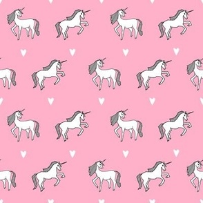 unicorn // pink pastel champagne girls cute design for little girls unicorn fabric unicorn design unicorns fabric