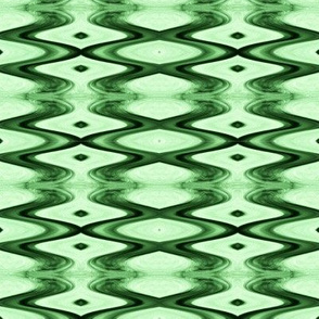 HLQ4 -  Small - Harlequin Diamond Medley for the Court Jester in Basic Green Monochromen Monochromatic Green 