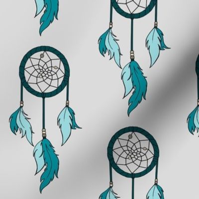 Dreamcatchers - teal,grey