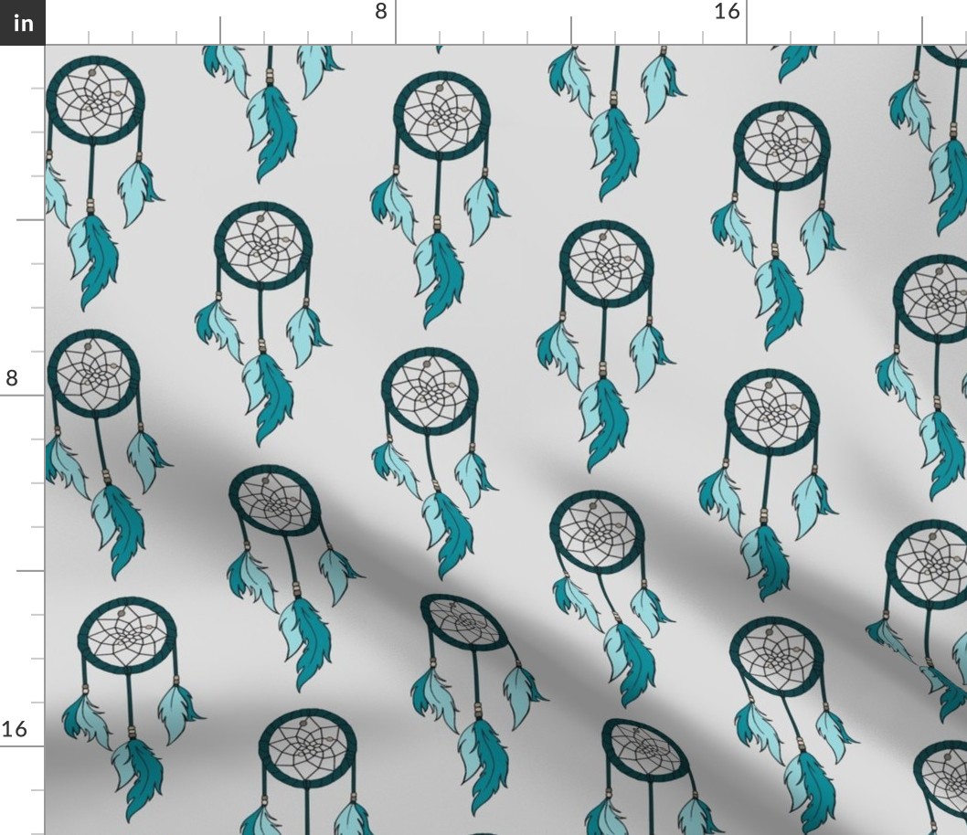 Dreamcatchers - teal,grey