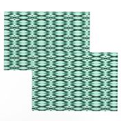 HLQ3 - Small - Harlequin Diamond Medley for the Court Jester in Teal Green Monochrome 