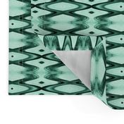 HLQ3 - Small - Harlequin Diamond Medley for the Court Jester in Teal Green Monochrome 
